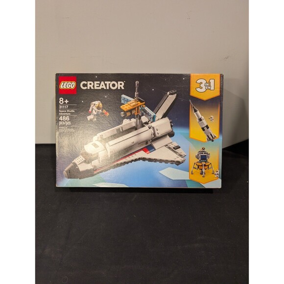 LEGO Creator 31117 Space Shuttle Adventure – 486 pcs – 3-in-1 – Retired – Sealed - Picture 1 of 8